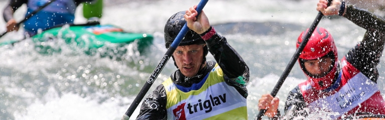 Isak Ohrstrom June 2023 tacen kayak cross slalom