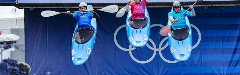 Kayak cross ramp start Paris 2024 Olympics canoe slalom