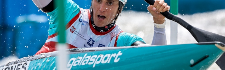 Luuka Jones kayak slalom 2024 Krakow