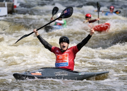 Finn Butcher Prague 2025 New Zealand kayak cross
