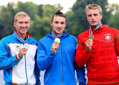 Martin Fuksa of Czechia, a gold medallist in 2015, is still going strong