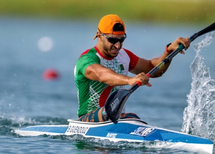 Brahim Guendouz was recognised for his gold at Paris 2024