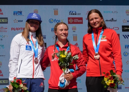 Hanna Danek kayak slalom junior Foix 2025