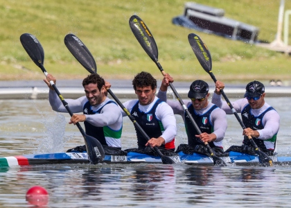 Italy K4 Szeged 2024 kayak sprint