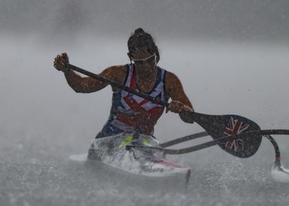 Jeanette Chippington Paracanoe hailstorm Milan 2025