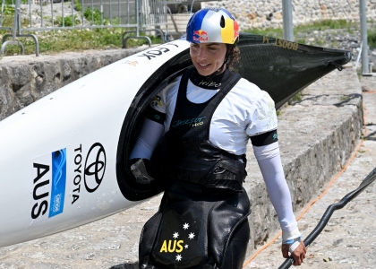 Fox is back on the start line following surgery last year Jess Fox Tacen 2026