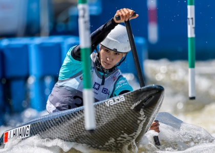 Juan Huang china women c1 canoe slalom krakow 2024