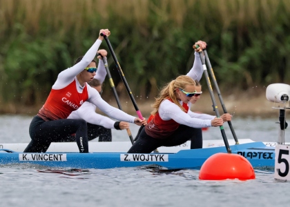 Katie Vincent and Zoe Wojtyk Canada canoe sprint Poznan 2025