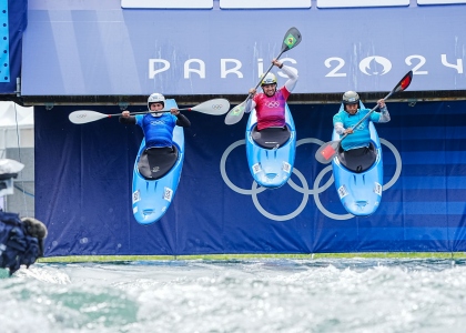 Kayak cross ramp start Paris 2024 Olympics canoe slalom