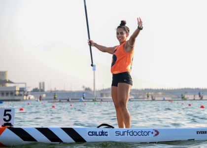 Mariecarmen Rivera Puerto Rico SUP Abu Dhabi 2025 celebrates