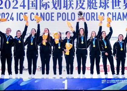 New Zealand Canoe Polo team gold 2024