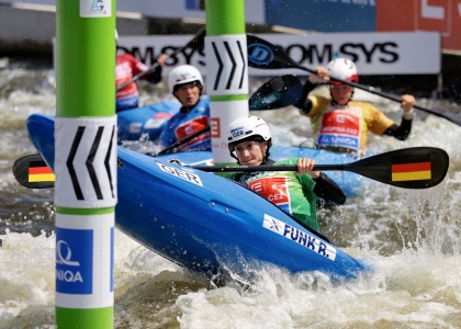 Ricarda Funk kayak cross Prague 2025