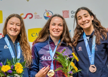 Sona Stanovska led the K1 podium in La Seu