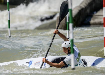 Italy's Ferrazzi takes gold in men's kayak in Slovenia Xabier Ferrazzi Paddler Italy