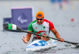 Brahim Guendouz Algeria Africa Paracanoe Paralympics gold Paris 2024