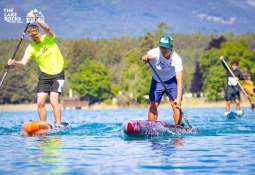 Shuri Araki clinched two golds on Austrian waters Shuri Araki 2026 SUP Lake Rocks Austria AndyKlotzFotografie