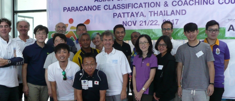 Paracanoe classification training Asia Bangkok Thailand