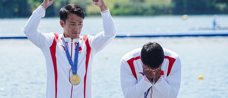 Hao Liu and Bowen Ji China men's canoe double 500m Olympics Paris 2024 2