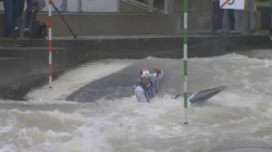 Martina Satkova, Czech, Canoe Slalom, Semi Finals / 2024 ICF Canoe Slalom World Cup Augsburg Germany