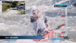 Tyler Gevaert CAN Men's Canoe Heats / 2025 ICF Canoe-Kayak Slalom World Cup La Seu d'Urgell Spain