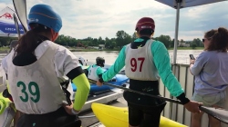 Team China coached by New Zealand's Mike Dawson in Kayak Cross / Paris 2024 Olympics preparation