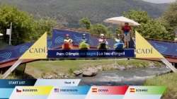 Men's Kayak Cross Heat 4 / 2025 ICF Canoe-Kayak Slalom World Cup La Seu d'Urgell Spain