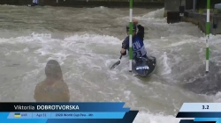 Viktoriia Dobrotvorska, Ukraine, Canoe Slalom, Semi Finals / 2024 ICF Canoe Slalom World Cup Germany