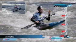 Luc Royle GBR Men Canoe Heats / 2025 ICF Canoe-Kayak Slalom World Cup La Seu d'Urgell Spain