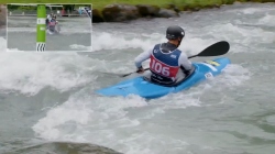 Mateusz Polaczyck, Poland - Kayak Cross Time Trial /  2025 ICF Canoe Slalom World Cup Pau France