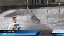 Michal Pasiut, Poland - Men's Kayak Semi-Final / 2024 ICF Canoe Slalom World Cup Augsburg Germany