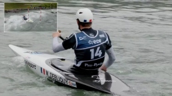 Mewen Debliquy, France - Canoe Heats / 2025 ICF Canoe Slalom World Cup Pau France