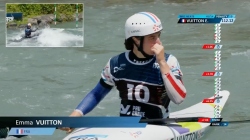 Emma Vuitton FRA Women's Kayak Slalom Heats / / 2025 ICF Canoe-Kayak Slalom World Cup Pau France