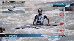 Yves Bourhis SEN Men's Canoe Heats / 2025 ICF Canoe-Kayak Slalom World Cup La Seu d'Urgell Spain