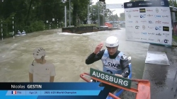 Nicolas Gestin France / Canoe Slalom Final / 2024 ICF Canoe Slalom World Cup Augsburg Germany