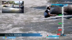 Jean Pierre Bourhis SEN Men's Canoe Heats / 2025 ICF Canoe-Kayak Slalom World Cup La Seu d'Urgell