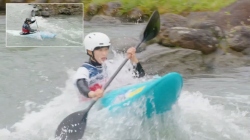 Lin Chen, China - Kayak Cross Heats /  2025 ICF Canoe Slalom World Cup Pau France