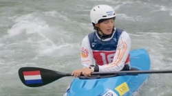 Lena Teunissen, Netherlands - Kayak Cross Heats /  2025 ICF Canoe Slalom World Cup Pau France