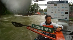 Fredrik Wahlen, Sweden - Men's Kayak Semi-Final / 2024 ICF Canoe Slalom World Cup Augsburg Germany