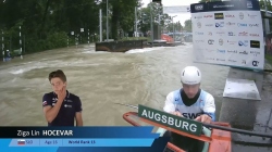 Ziga Lin Hocevar / Slovenia / / 2024 ICF Canoe Slalom World Cup Augsburg Germany