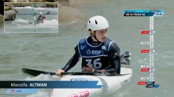 Marcella Altman USA Women's Kayak Slalom Heats // 2025 ICF Canoe-Kayak Slalom World Cup Pau France