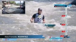 Klass Francis's Rozentals LAT Men Canoe Heat / 2025 ICF Canoe-Kayak Slalom World Cup La Seu d'Urgell