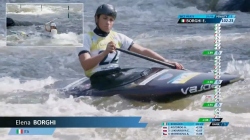Elena Borghi ITA Women Canoe Heats / 2025 ICF Canoe-Kayak Slalom World Cup La Seu d'Urgell Spain