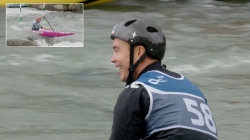Adil Amanbayev, Kazakhstan - Canoe Heats / 2025 ICF Canoe Slalom World Cup Pau France
