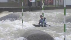 Lea Novak, Slovenia, Canoe Slalom, Semi Finals / 2024 ICF Canoe Slalom World Cup Augsburg Germany