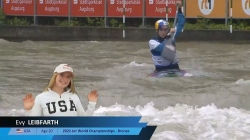Evy Leibfarth USA / Canoe Slalom Final / 2024 ICF Canoe Slalom World Cup Augsburg Germany