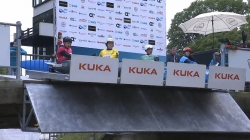 Men Kayak Cross - Quarter-Final 1 / 2024 ICF Canoe Slalom World Cup Augsburg Germany