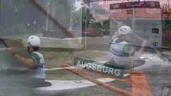 Ana Satila Brazil Women's Slalom Final / 2024 ICF Canoe Slalom World Cup Augsburg Germany