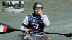 Camille Prigent France Women's Kayak Slalom Heats / 2025 ICF Canoe-Kayak Slalom World Cup Pau France