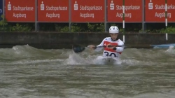 Xabier Ferrazzi, Italy - Men's Kayak Semi-Final / 2024 ICF Canoe Slalom World Cup Augsburg Germany
