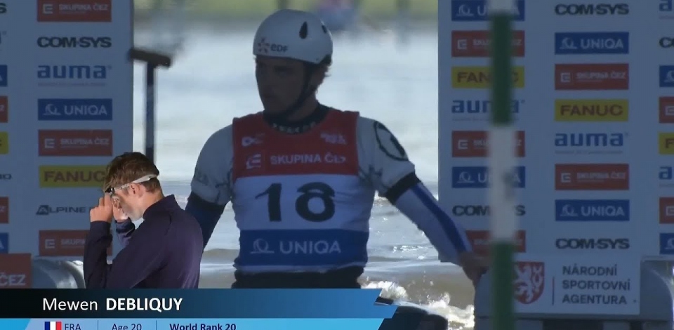 Mewen Debliquy, France, Canoe Slalom Heats / 2024 ICF Canoe Slalom World Cup Prague Czechia